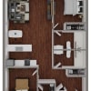 Floor plan: 2 Bed/2 Bath-F10