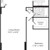 Floor plan: 1 Bedroom S