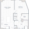 Floor plan: 1 Bed/1 Bath-C14-2