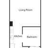 Floor plan: One Bed One Bath B1-3