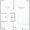 Floor plan: 1 Bed/1 Bath-C19-c2