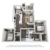 Floor plan: 2 bedroom 2 bath