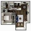Floor plan: 1 Bedroom