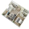 Floor plan: One Bedroom