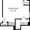 Floor plan: Plan B- 14,15,16th Floors