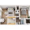 Floor plan: Circle 1 Bedroom