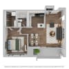 Floor plan: 1x1 Upgrade