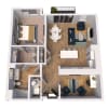 Floor plan: B6-Den