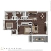 Floor plan: 2 Bedroom