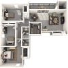 Floor plan: 3 Bedroom