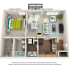 Floor plan: The Point - A1 - Newly Renovated
