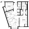 Floor plan: Two Bedroom F