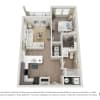 Floor plan: 1x1-624