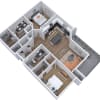 Floor plan: B3 Two Bedroom