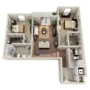 Floor plan: B1- Renovated