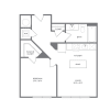 Floor plan: A15 - One Bedroom