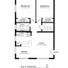 Floor plan: 2 Bed, 1 Bath