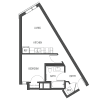 Floor plan: 1x1 - A8