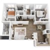 Floor plan: 2x1