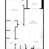 Floor plan: 1x1 E