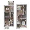 Floor plan: 2 bed/1.5 bath   Sonora