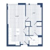 Floor plan: 1 Bed/1 Bath-H1A