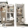 Floor plan: AF2L-1007sf-Upgrade