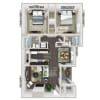 Floor plan: 2x2