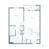 Floor plan: 1x1 A2