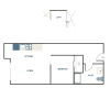 Floor plan: 1x1 - B7 + Loft