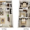 Floor plan: CD1T Townhome
