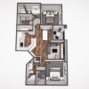 Floor plan: 2x2 1100sf Avanti Renovation