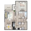 Floor plan: 1-1