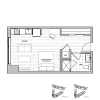 Floor plan: South Studio