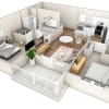 Floor plan: 2 BR Haven Overlook