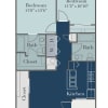 Floor plan: 2Bed/2Bath Dn Mkt