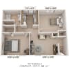 Floor plan: Two Bedroom