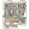 Floor plan: B18-1364-1377