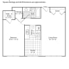 Floor plan: Renovated 1 Bedroom