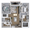 Floor plan: 2x2-1133