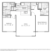 Floor plan: Two Bed Two Bath A and B