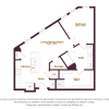 Floor plan: One Bedroom One Bath (A7.1)