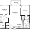 Floor plan: B1B