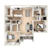 Floor plan: 2 Bedroom
