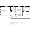 Floor plan: 2 Bedroom, 1.5 Bath