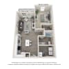 Floor plan: 1BD / 1BA