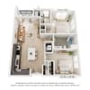 Floor plan: HH-2x1P