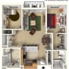 Floor plan:  Two Bedroom