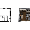 Floor plan: a3 Urban 1 Bedroom