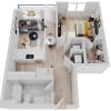Floor plan: 1x1A8